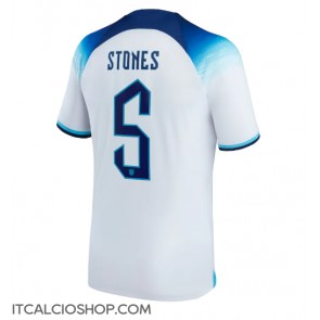 Inghilterra John Stones #5 Prima Maglia Mondiali 2022 Manica Corta